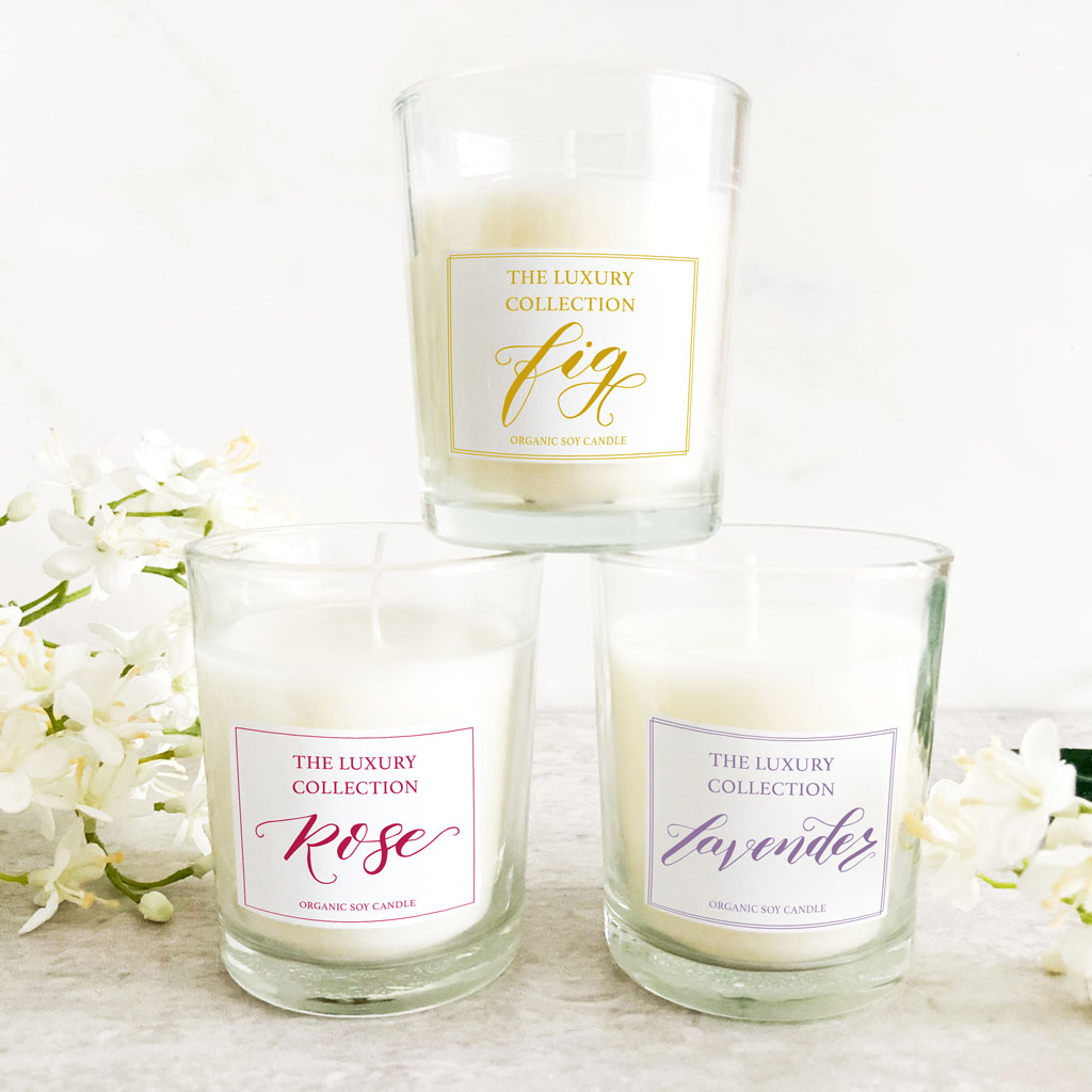 SPOT CALLIGRAPHY CANDLE LABELS