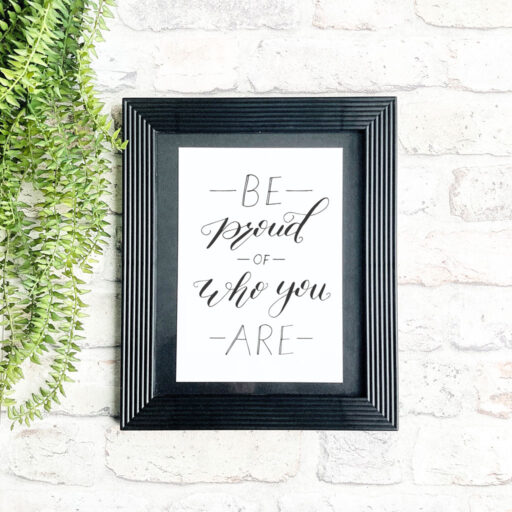 BE-PROUD-OF-WHO-YOU-ARE-A5-PRINT-WALL