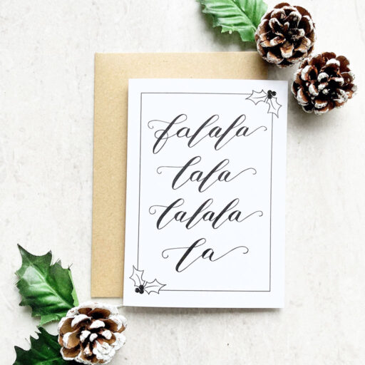 FA-LA-LA-FRONT-FLAT-LAY-CHRISTMAS-CARD
