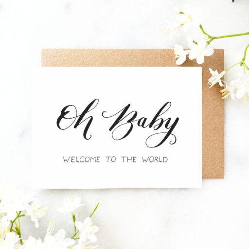 Oh Baby Welcome To The World Card