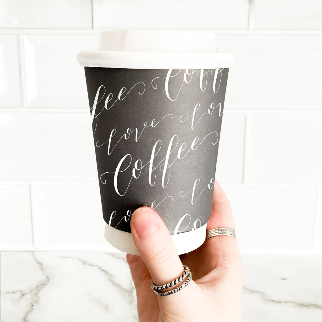 SPOT CALLIGRAPHY COFFEE CUP