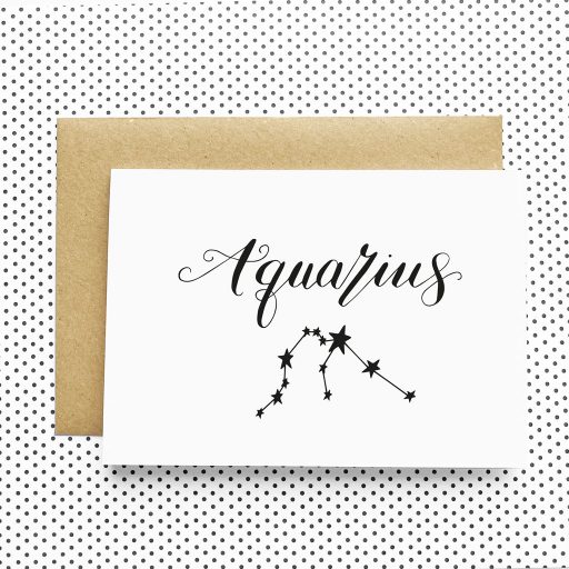 Aquarius Greeting Card