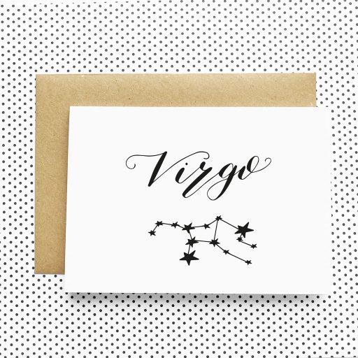 Virgo Star Sign Card