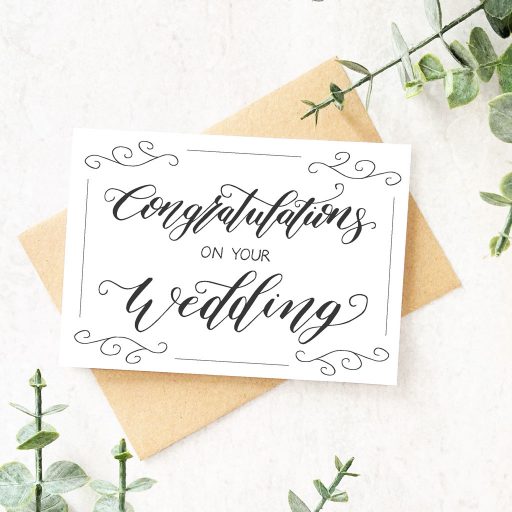 CONGRATULATIONS ON YOUR WEDDING CARD