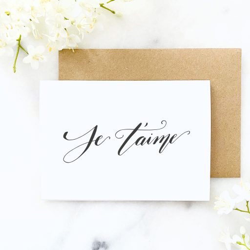 Je T'aime Card